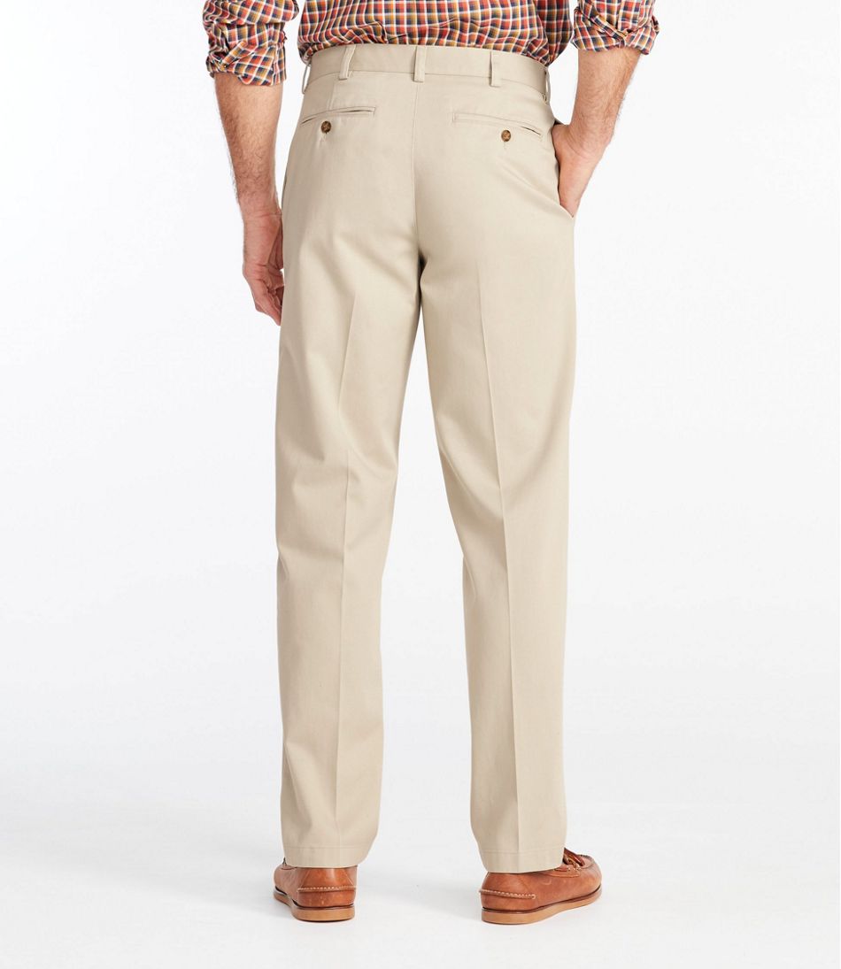 Men's Wrinkle-Free Double L® Chinos, Classic Fit, Plain Front | L.L.Bean outlet