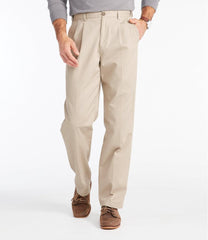 Men's Wrinkle-Free Double L® Chinos, Natural Fit, Hidden Comfort, Pleated | L.L.Bean online