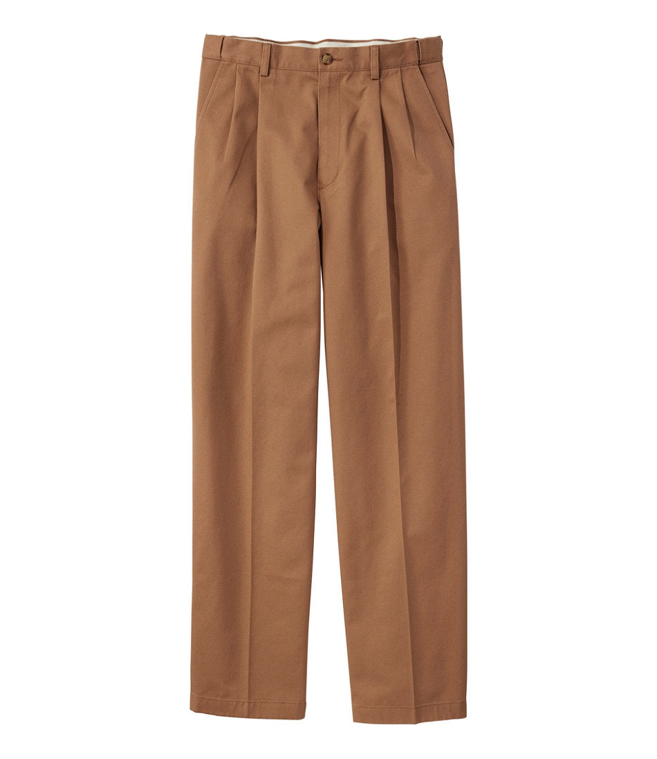 Men's Wrinkle-Free Double L® Chinos, Natural Fit, Hidden Comfort, Pleated | L.L.Bean online