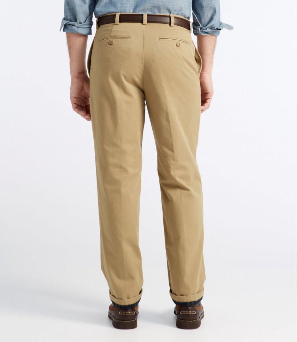 Men's Double L® Chinos, Natural Fit, Plain Front, Flannel-Lined | L.L.Bean discount