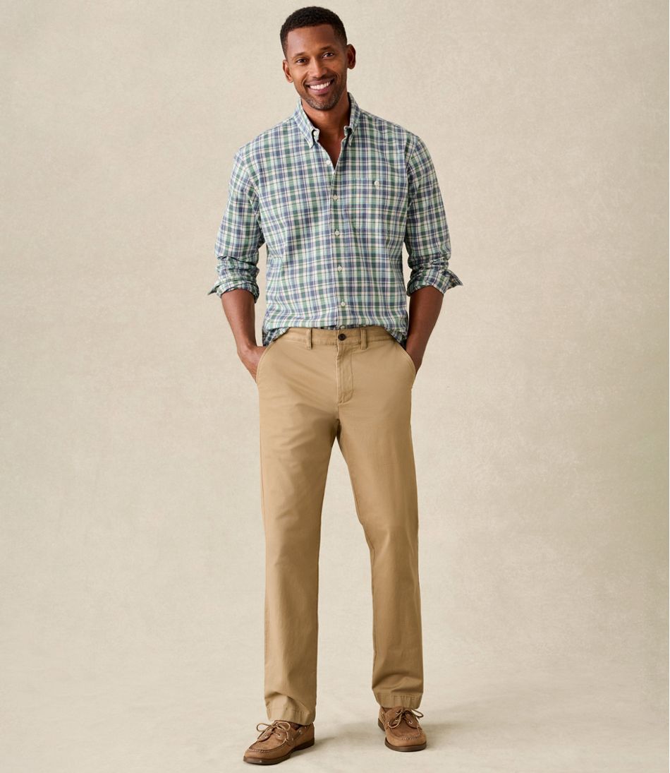 Men's Lakewashed® Stretch Khakis, Standard Fit, Straight Leg | L.L.Bean online