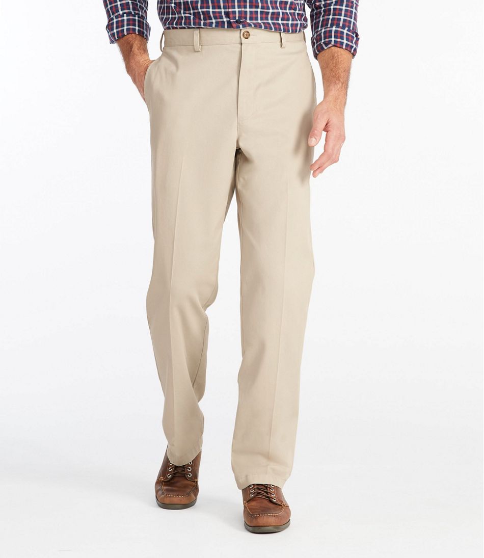 Men's Wrinkle-Free Double L® Chinos, Natural Fit, Plain Front | L.L.Bean sale