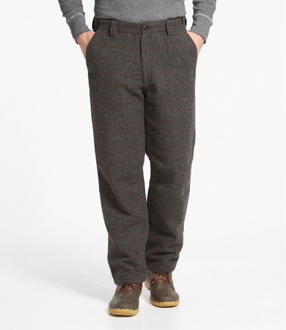Men's Maine Guide Wool Pants with PrimaLoft, Plaid | L.L.Bean on sale