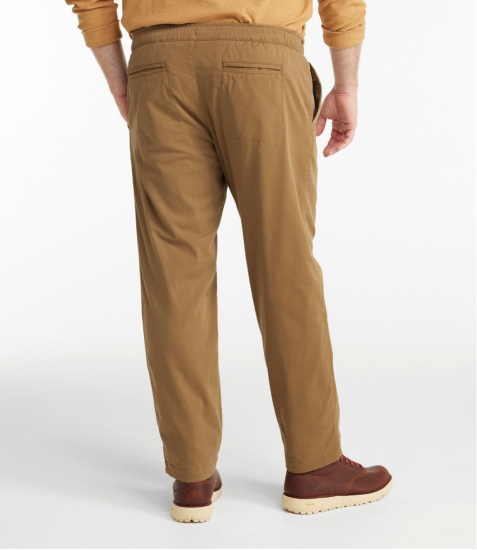 Men's Comfort Stretch Dock Pants, Standard Fit, Straight Leg, Flannel-Lined | L.L.Bean on sale
