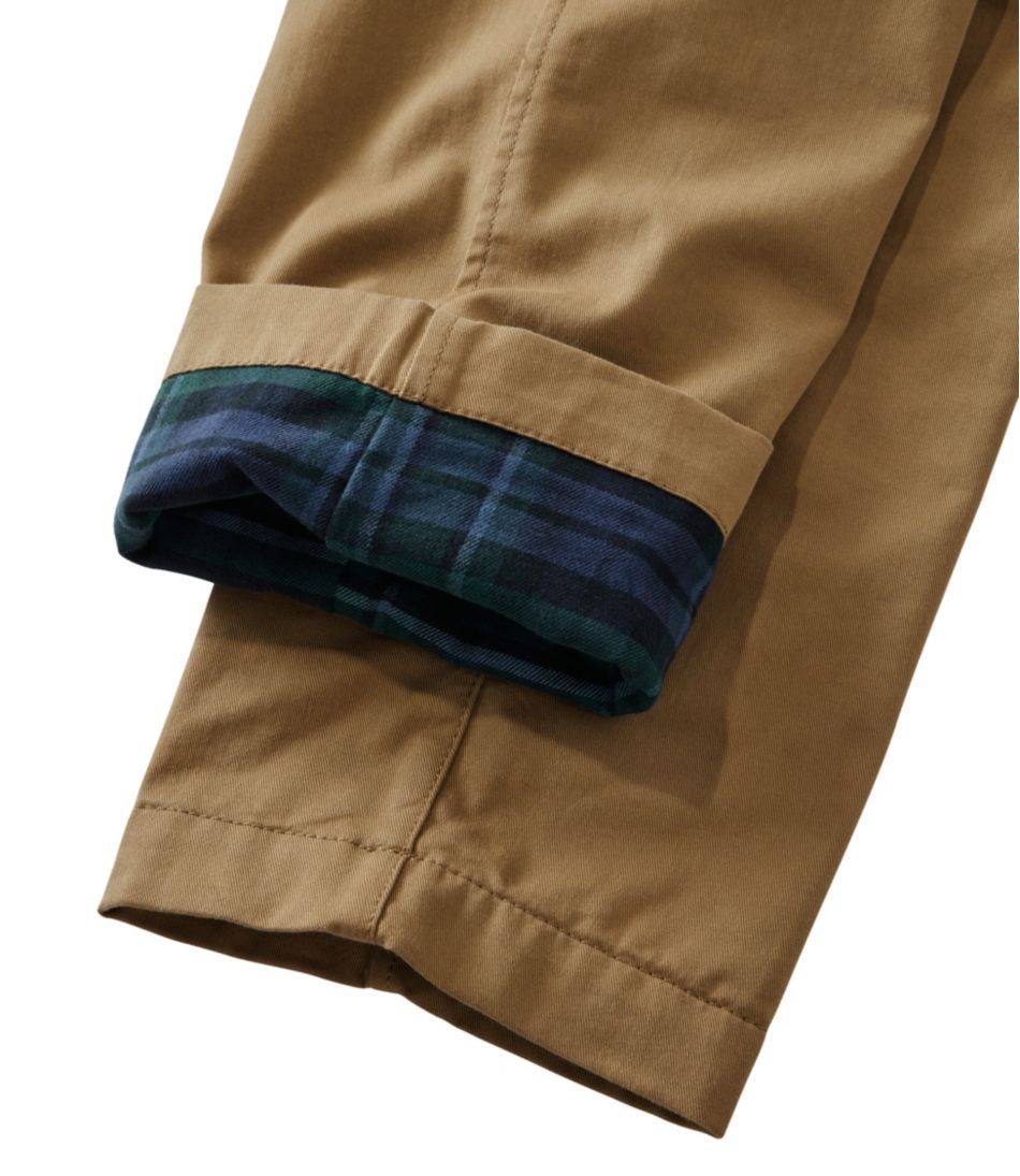 Men's Comfort Stretch Dock Pants, Standard Fit, Straight Leg, Flannel-Lined | L.L.Bean on sale