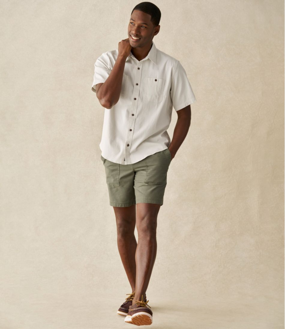 Men's Sunwashed Cotton Shorts, 8" | L.L.Bean online