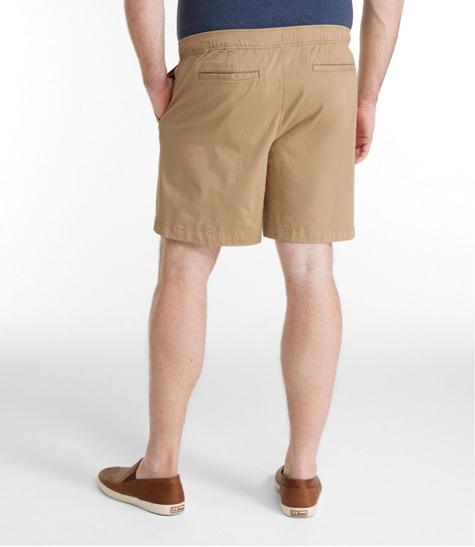 Men's Lakewashed Stretch Khaki Shorts, Pull-On, 8" | L.L.Bean sale
