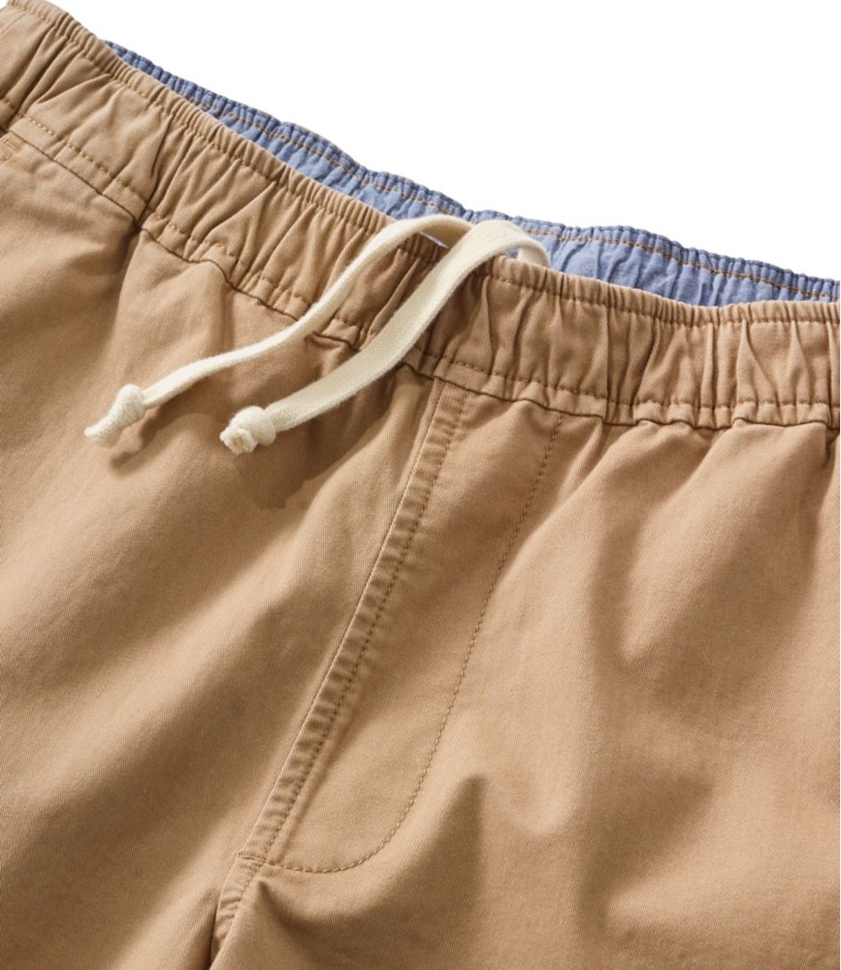 Men's Lakewashed Stretch Khaki Shorts, Pull-On, 8" | L.L.Bean sale