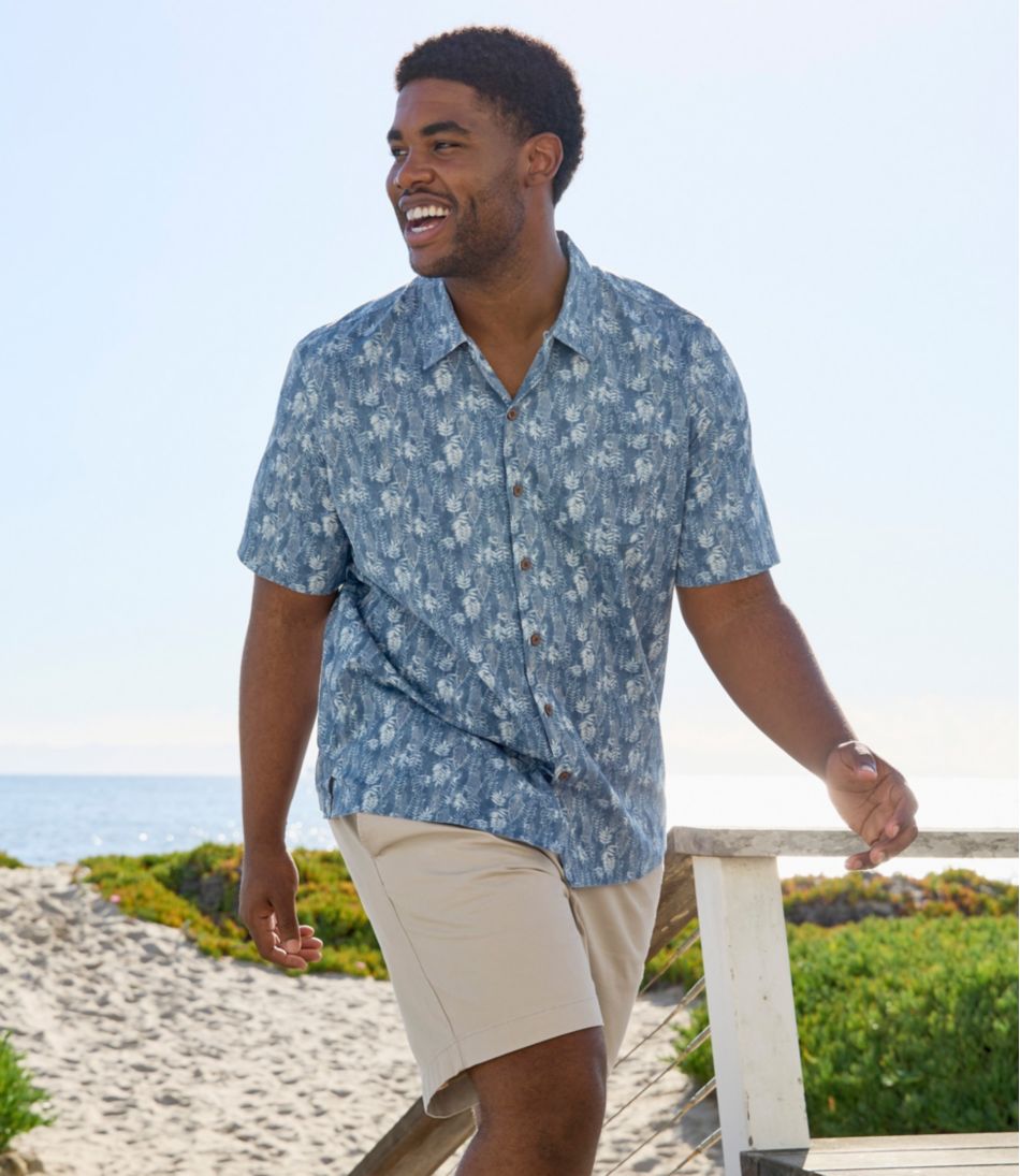 Men's Lakewashed Stretch Khaki Shorts, Pull-On, 8" | L.L.Bean sale