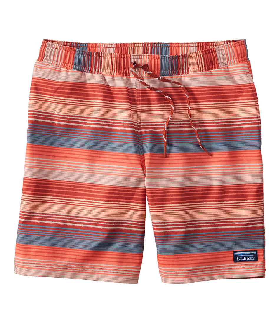 Men's Vacationland Stretch Swim Trunks, Print, 8" | L.L.Bean outlet