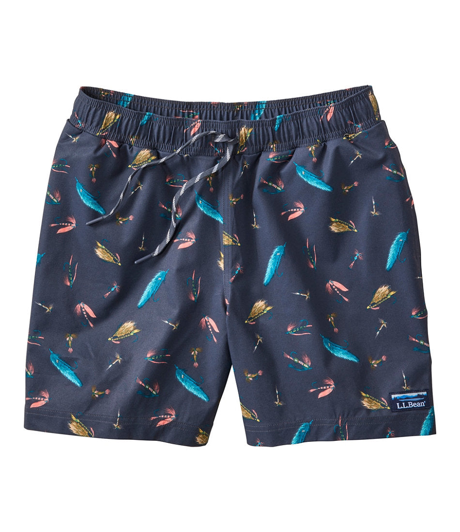 Men's Vacationland Stretch Swim Trunks, Print, 6" | L.L.Bean for sale
