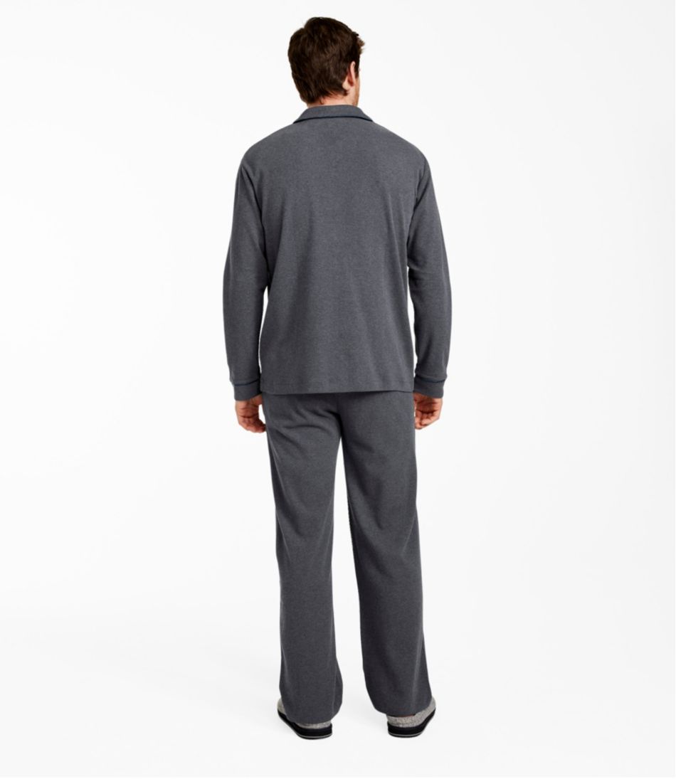 Men's Bean's Cotton Knit Pajamas, Button-Front PJ Set | L.L.Bean discount