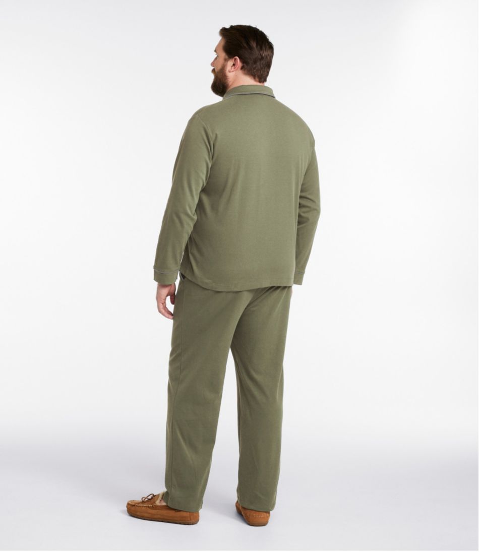 Men's Bean's Cotton Knit Pajamas, Button-Front PJ Set | L.L.Bean discount