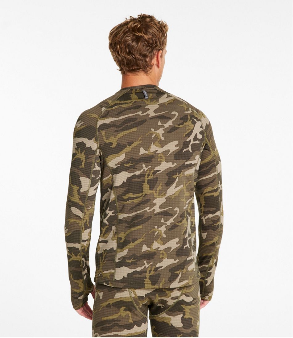 Men's L.L.Bean Heavyweight Base Layer Crew Top, Print | L.L.Bean sale