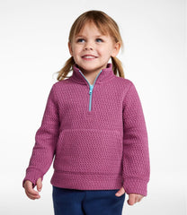 Toddlers' Ridgeknit Pullover, Glow-in-the-Dark Quarter-Zip | L.L.Bean sale