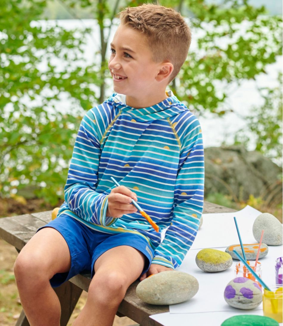 Kids' Everyday SunSmart® Hooded Tee, Long-Sleeve Stripe | L.L.Bean discount