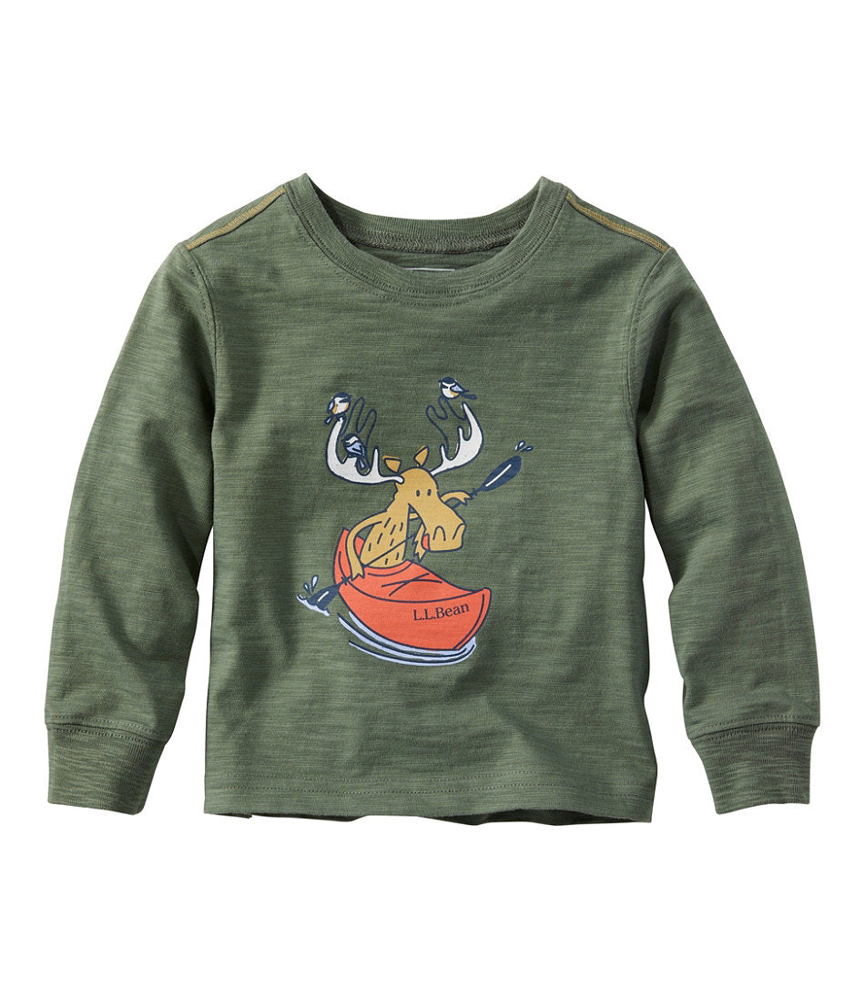 Infants' and Toddlers' Graphic Tee, Long-Sleeve Glow-in-the-Dark | L.L.Bean outlet