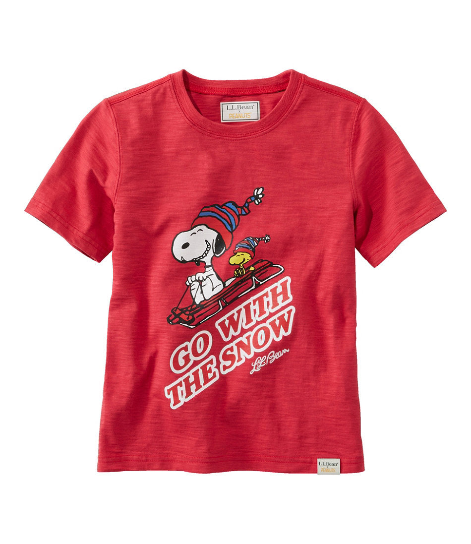Kids' L.L.Bean x Peanuts Short-Sleeve Tee | L.L.Bean for sale