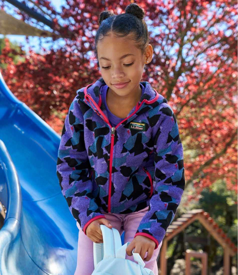 Kids' L.L.Bean Sweater Fleece, Hooded Print | L.L.Bean for sale