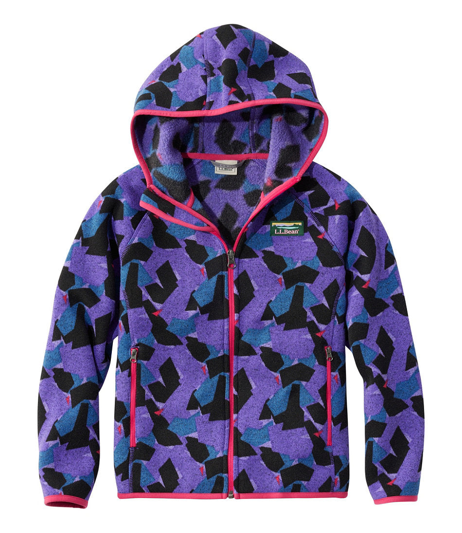 Kids' L.L.Bean Sweater Fleece, Hooded Print | L.L.Bean for sale