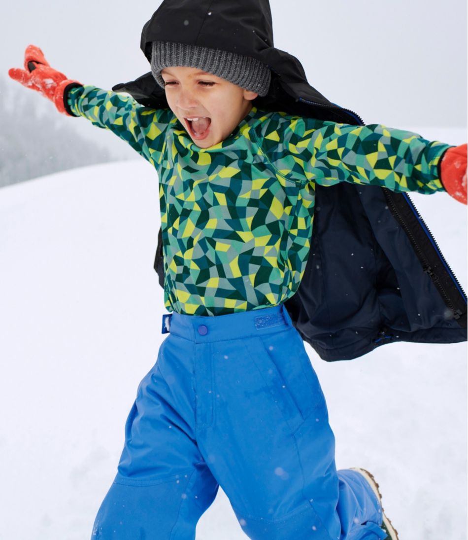 Kids' Wicked Warm Midweight Long Underwear, Top Print | L.L.Bean outlet