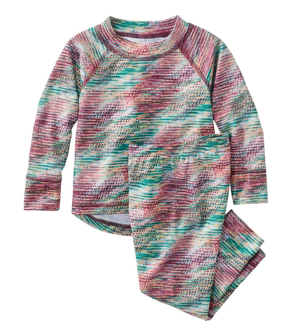 Toddlers' Wicked Warm Midweight Underwear Set, Print | L.L.Bean for sale