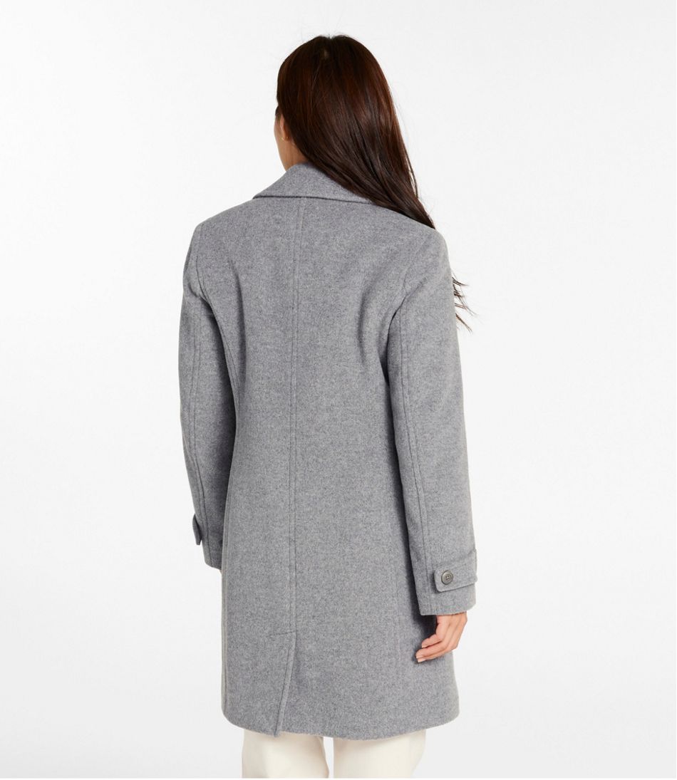 Women's Classic Lambswool Polo Coat, Three-Quarter Length | L.L.Bean outlet
