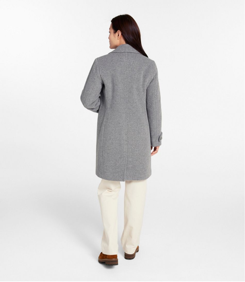 Women's Classic Lambswool Polo Coat, Three-Quarter Length | L.L.Bean outlet