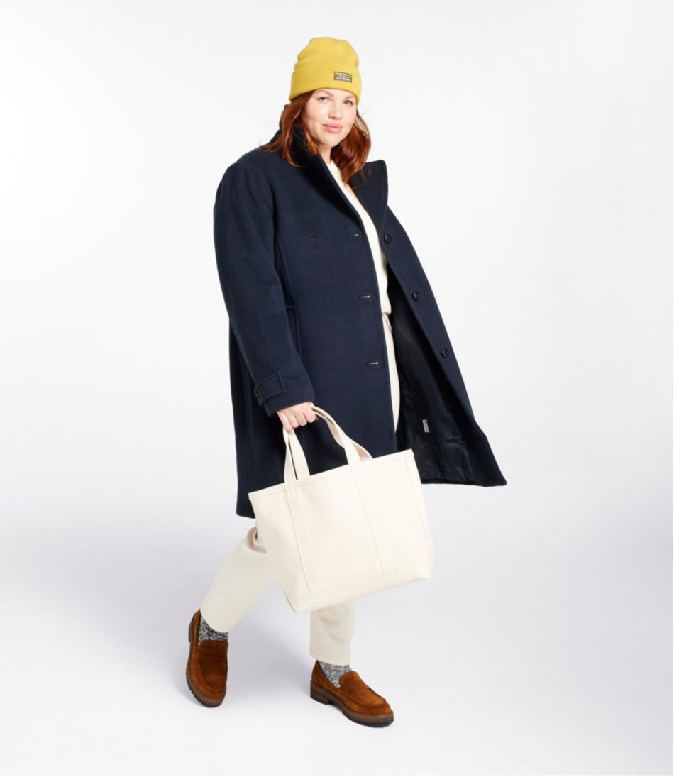 Women's Classic Lambswool Polo Coat, Three-Quarter Length | L.L.Bean outlet