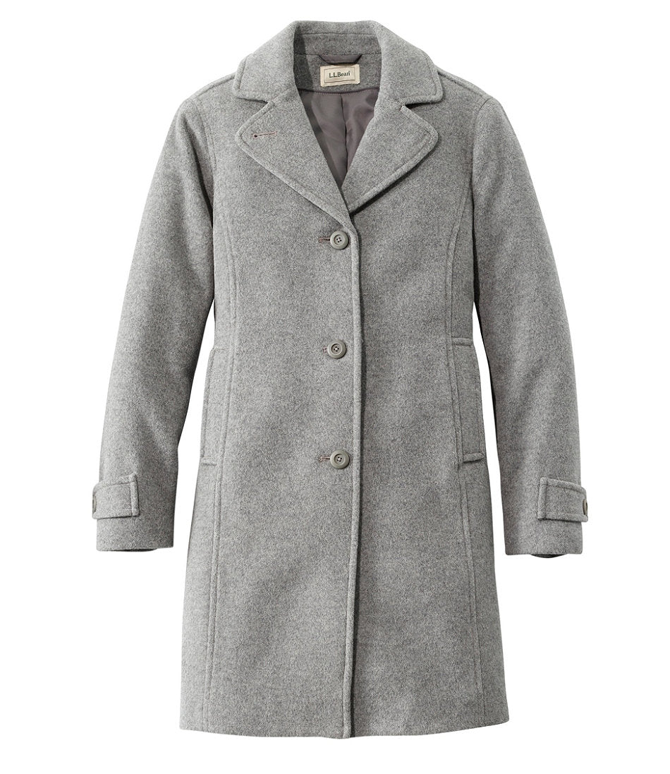 Women's Classic Lambswool Polo Coat, Three-Quarter Length | L.L.Bean outlet