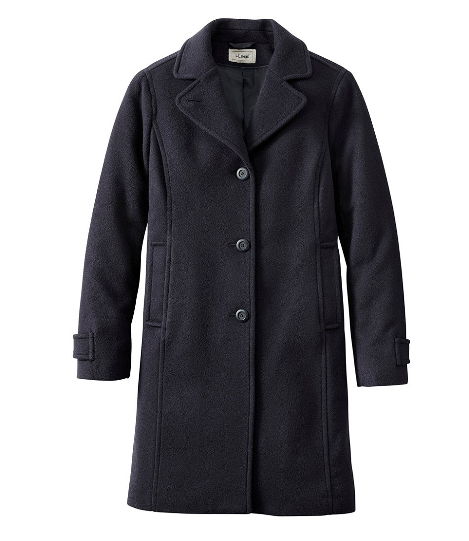 Women's Classic Lambswool Polo Coat, Three-Quarter Length | L.L.Bean outlet