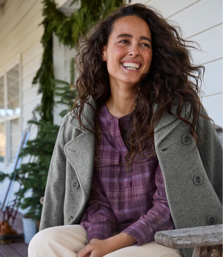 Women's Classic Lambswool Peacoat | L.L.Bean on sale