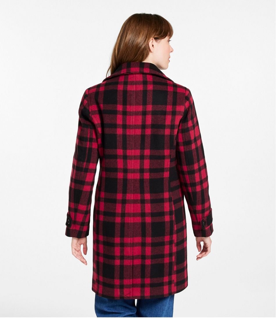Women's Classic Lambswool Polo Coat, Three-Quarter, Pattern | L.L.Bean on sale