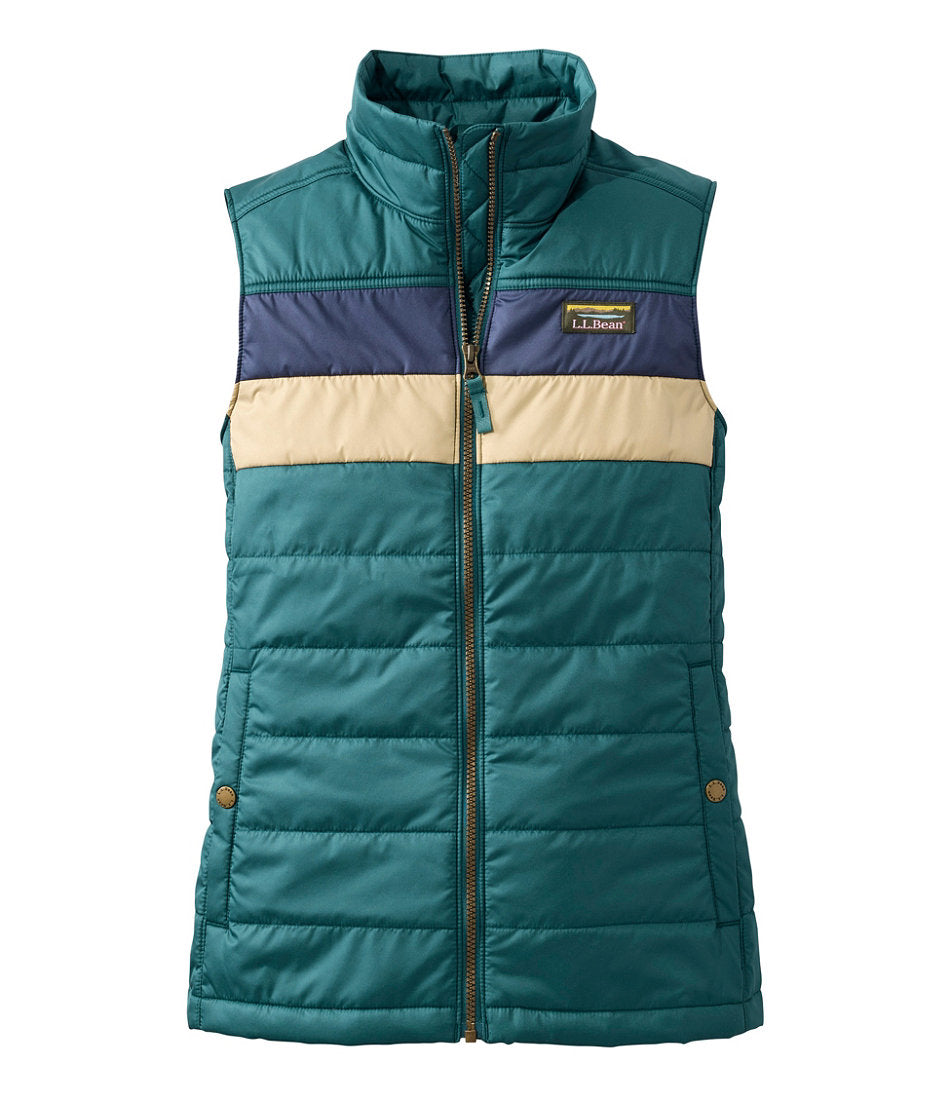 Women's Mountain Classic Puffer Vest, Colorblock | L.L.Bean sale