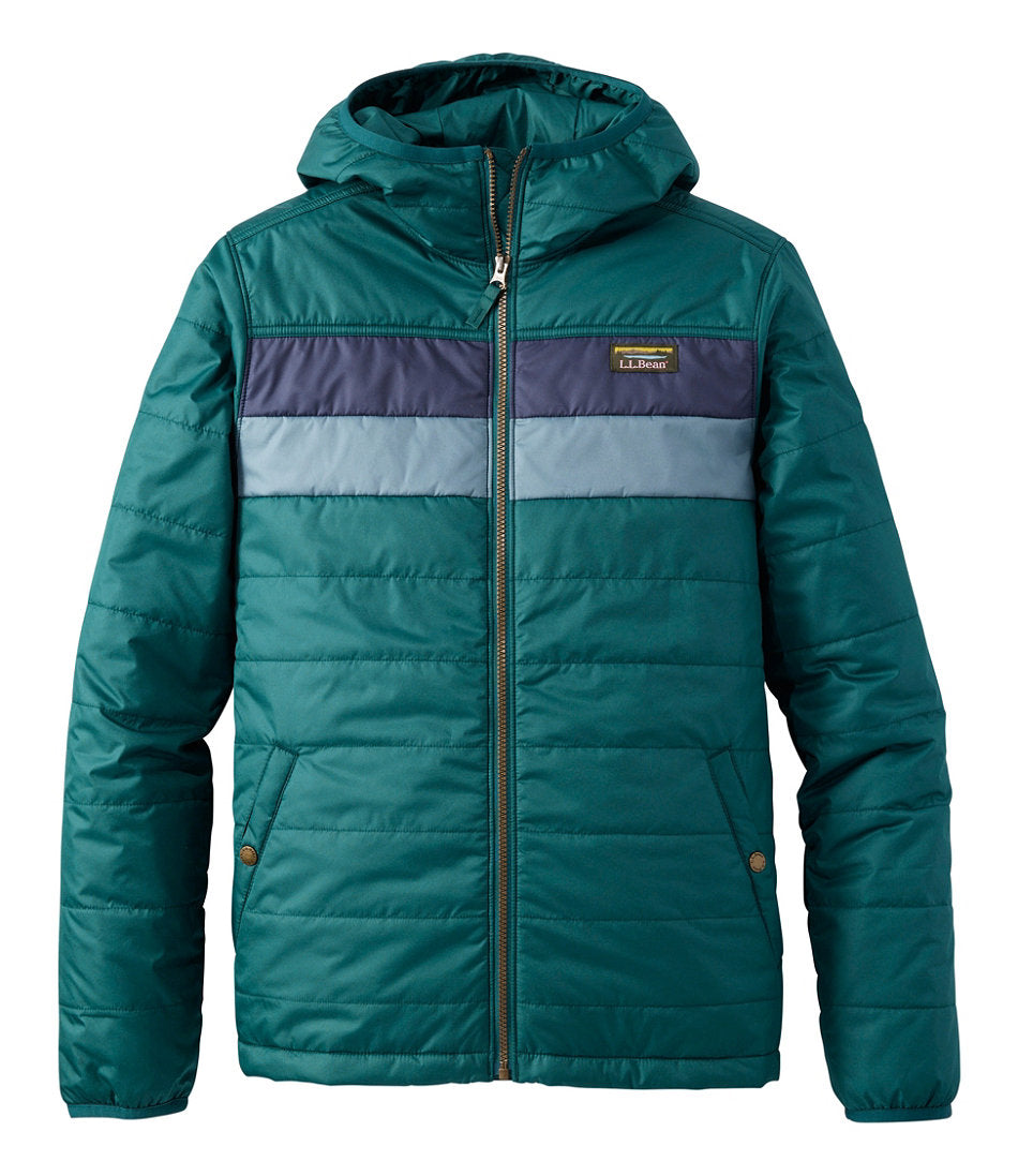 Men's Mountain Classic Puffer Hooded Jacket, Colorblock | L.L.Bean sale