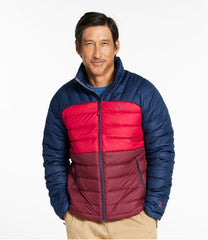 Men's Bean's Down Jacket, Colorblock | L.L.Bean on sale