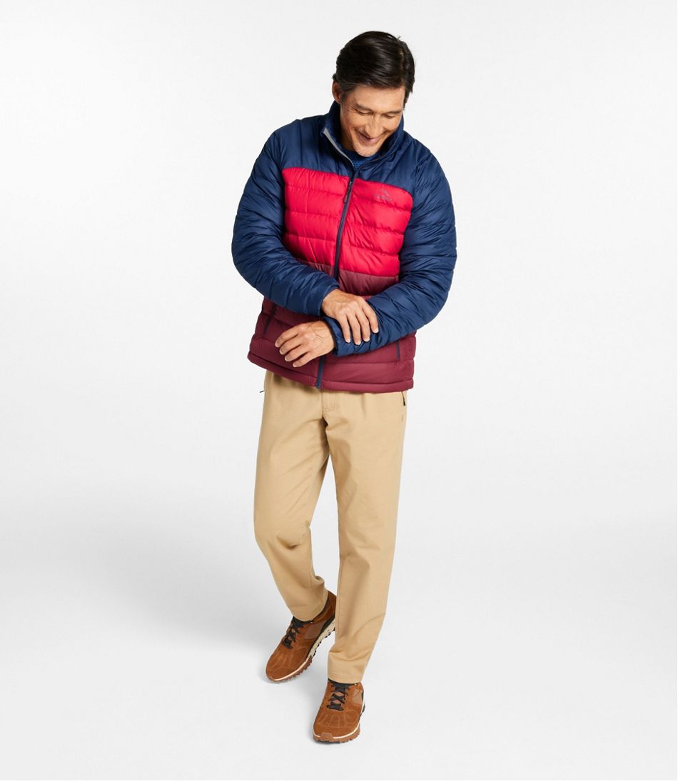 Men's Bean's Down Jacket, Colorblock | L.L.Bean on sale