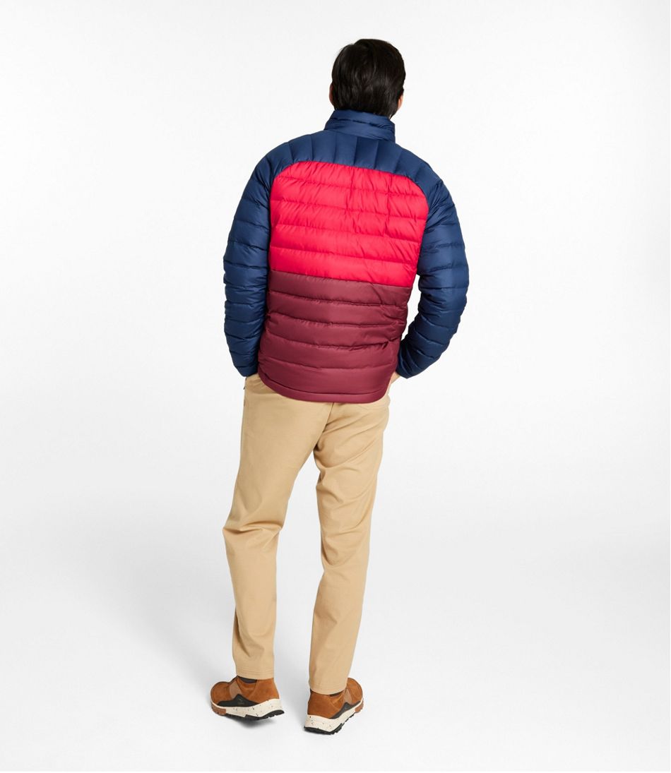 Men's Bean's Down Jacket, Colorblock | L.L.Bean on sale