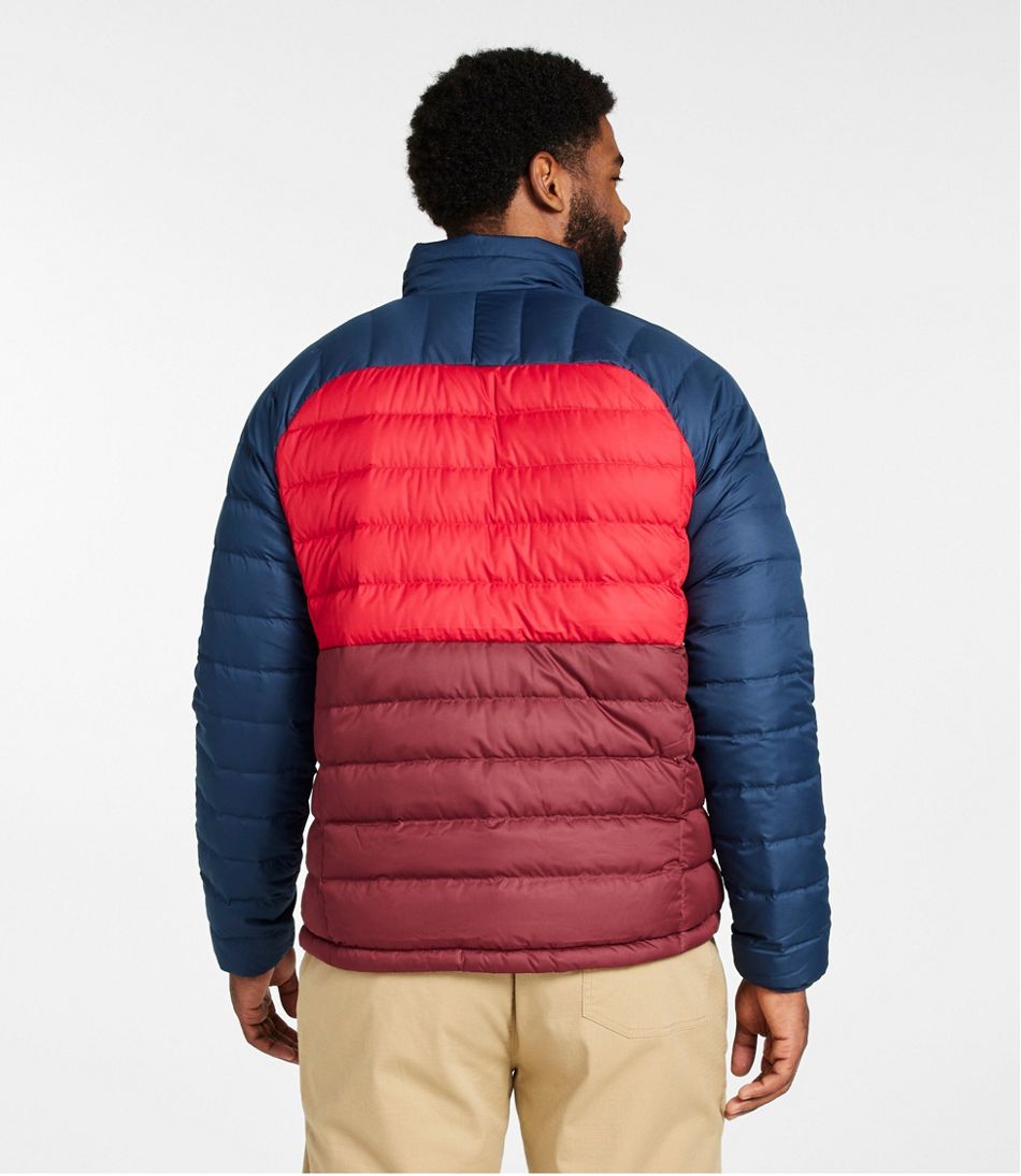 Men's Bean's Down Jacket, Colorblock | L.L.Bean on sale