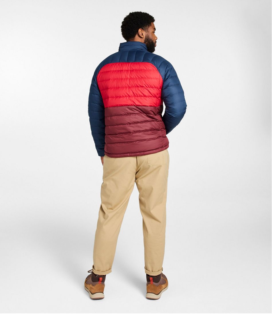 Men's Bean's Down Jacket, Colorblock | L.L.Bean on sale