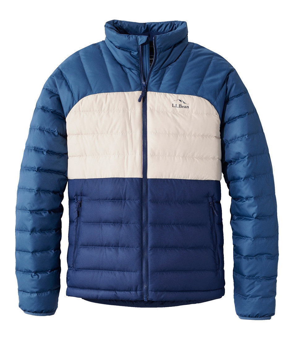 Men's Bean's Down Jacket, Colorblock | L.L.Bean on sale