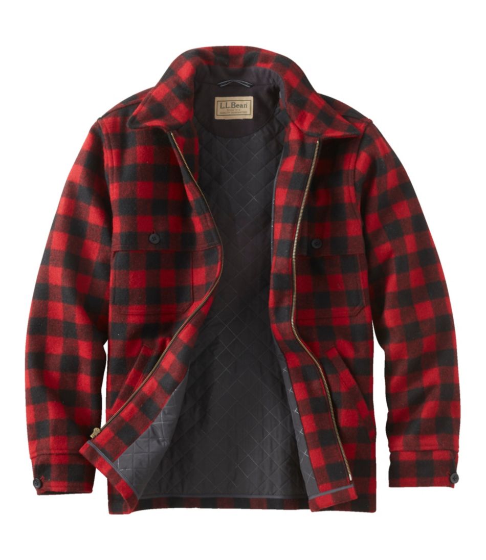 Men's Maine Guide Zip-Front Jac-Shirt with PrimaLoft, Plaid | L.L.Bean outlet