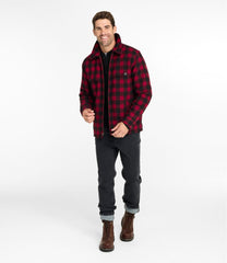 Men's Maine Guide Zip-Front Jac-Shirt with PrimaLoft, Plaid | L.L.Bean outlet