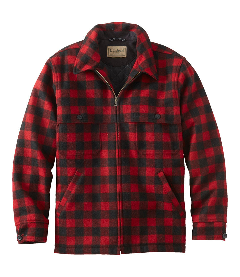 Men's Maine Guide Zip-Front Jac-Shirt with PrimaLoft, Plaid | L.L.Bean outlet