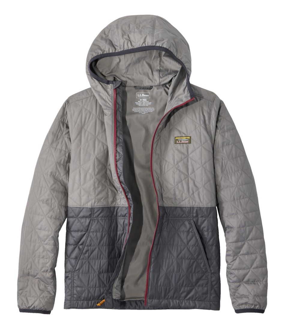 Men's Katahdin Insulated Hoodie, Colorblock | L.L.Bean online