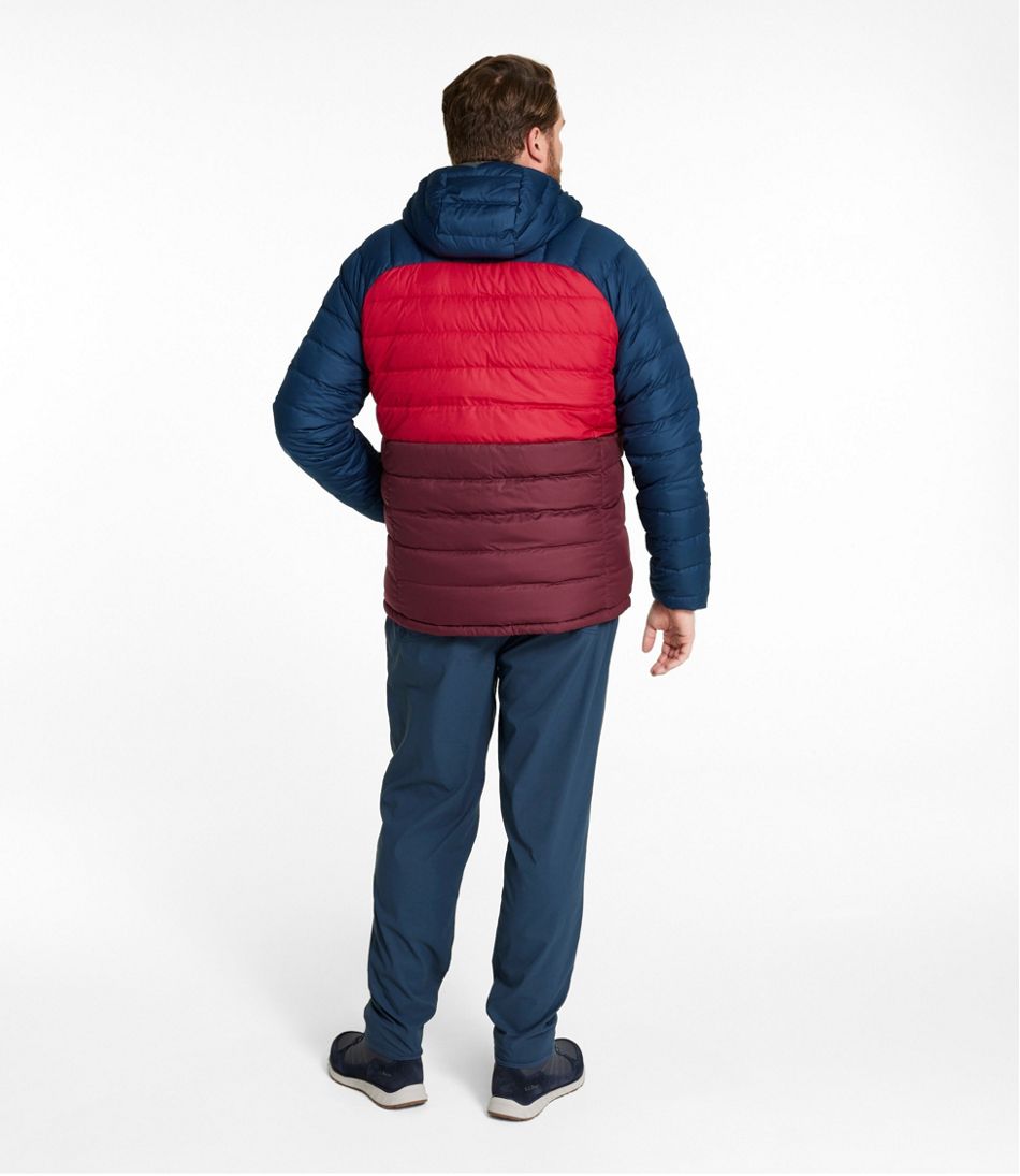 Men's Bean's Down Hooded Jacket, Colorblock | L.L.Bean for sale