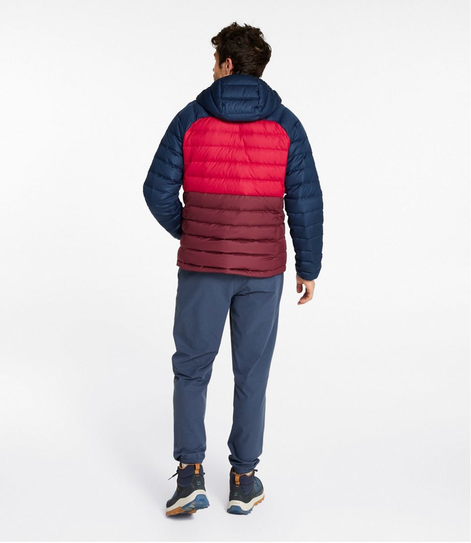 Men's Bean's Down Hooded Jacket, Colorblock | L.L.Bean for sale