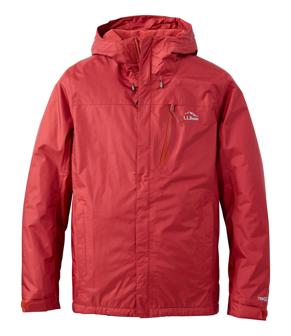 Men's Trail Model Rain Jacket, Fleece-Lined | L.L.Bean online