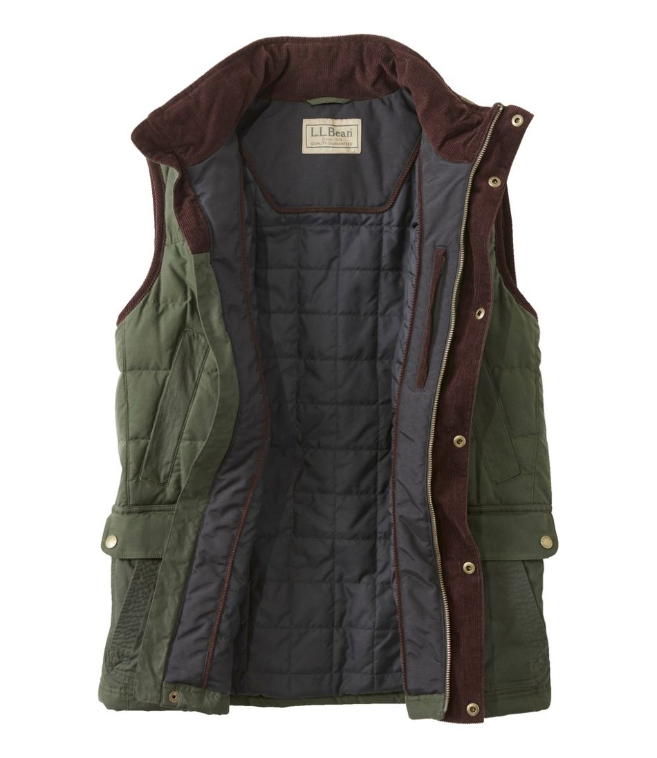 Men's L.L.Bean Upcountry Waxed Cotton Down Vest | L.L.Bean sale
