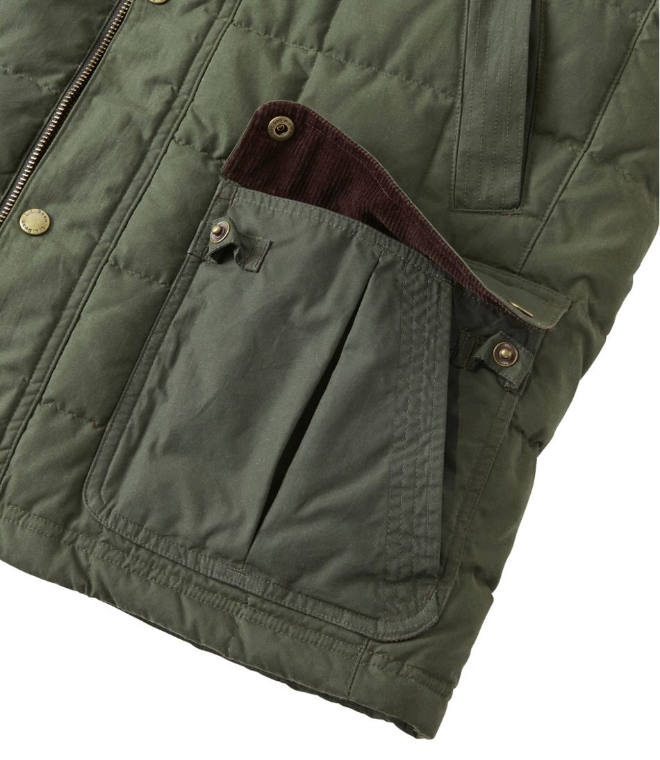 Men's L.L.Bean Upcountry Waxed Cotton Down Vest | L.L.Bean sale